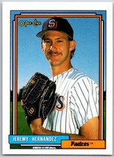 ⚾ 1992 O-Pee-Chee #211 Jeremy Hernandez San Diego Padres RC