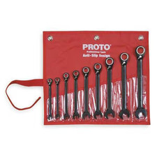 Ratcheting Wrench Set (JSCV-9S), Black Chrome, 9-Piece