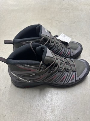 Salomon X Ultra Pioneer Mid CSWP 416710 Hiking Shoes Black/Grey/Red Mens Size 14