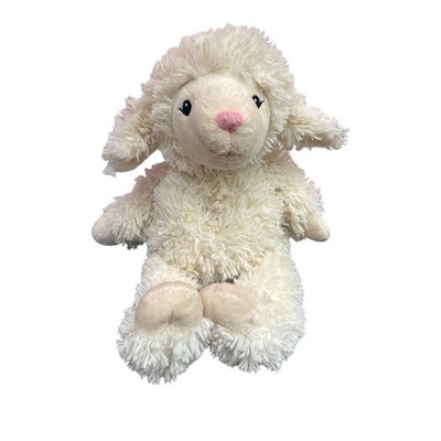 Macys First Impressions Lamb Sheep Cream Plush 12'' Stuffed Animal Pink Nose