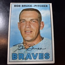 1967 Topps # 417 Bob Bruce Atlanta Braves VG/EX