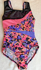 Danskin Freestyle Gymnastics Dance Leotard Girls S 6/6x Multicolor