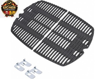 GFTIME 27,3 x 38,8cm Grillrost Gusseisen 7645 für Weber Q200, Q220, Q260, 