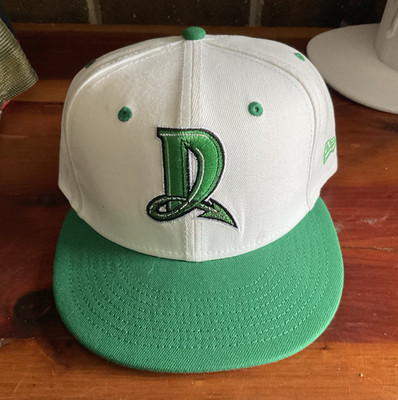 New Era Adjustable Snapback Baseball Cap White/Green Embroidered D Logo