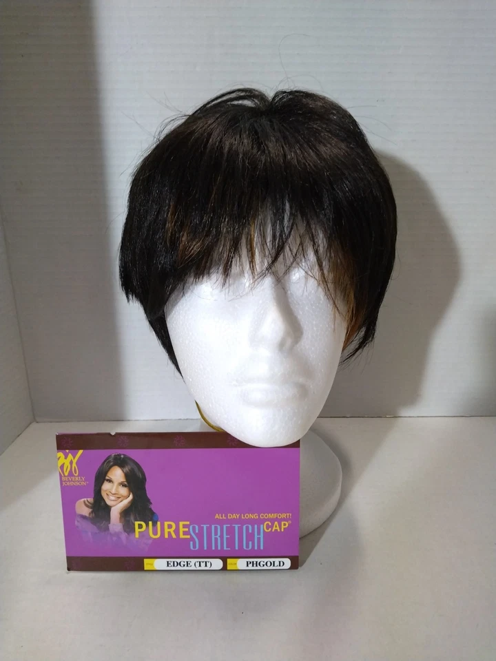 BEVERLY JOHNSON SYNTHETIC WIG EDGE TT 纯拉伸帽 PH 金色 — 第 3/4 张图片