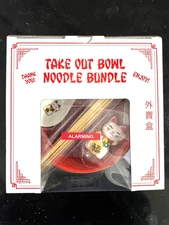 TAKE OUT BOWL Noodle Bundle * Ceramic Bowl &Spoon, Chopstick & Chopstick Holder