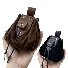 Viking Style Retro Belt Pouch PU Leather Coin Purse Waist Bag Cosplay Event