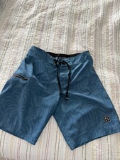 Blueline Swim Board Shorts Size Xl 24 Drawstring Zip Pocket