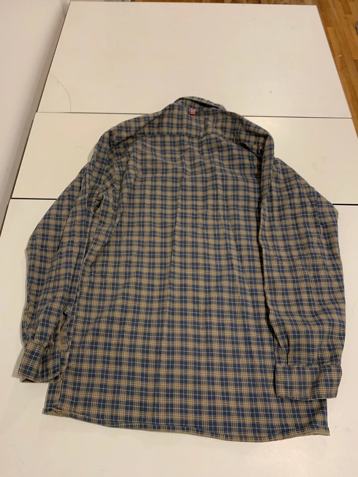 Big Bill FR Shirt Medium Plaid Flannel Work Fire Resistant Oil Field Offshore - Image 2 of 4