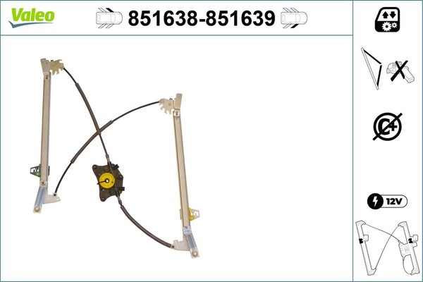 Valeo Fensterheber 851638 FüR 8RB Audi Q5 TDI Quattro Tfsi Hybrid FSI SQ5-image
