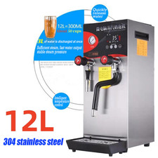 12L Commercial 4-in-1 Steam Boiler Machine Milk Frother/Tea Brewer/Water