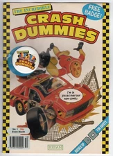 1993 REDAN INCREDIBLE CRASH DUMMIES #1 1ST SLICK & SPIN + FREE GIFT RARE KEY UK