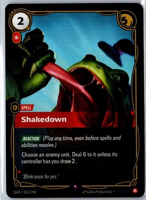 Shakedown Foil 033/298 Origins Riftbound League of Legends