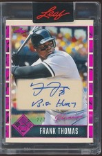 2025 Leaf Seasons in the Sun FRANK THOMAS 💎 Personalized Auto Pink /7