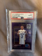 Ryan Rollins 2022-23 Donruss Optic FOTL Purple Stars Rated Rookie RC /17 PSA 10