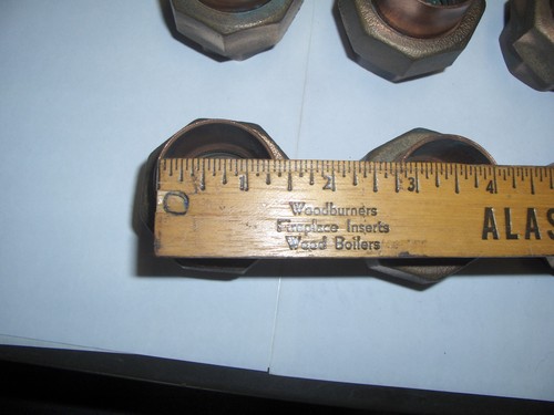 1-1/4" Copper Sweat Union Plumbing Union – 6 Pack NOS