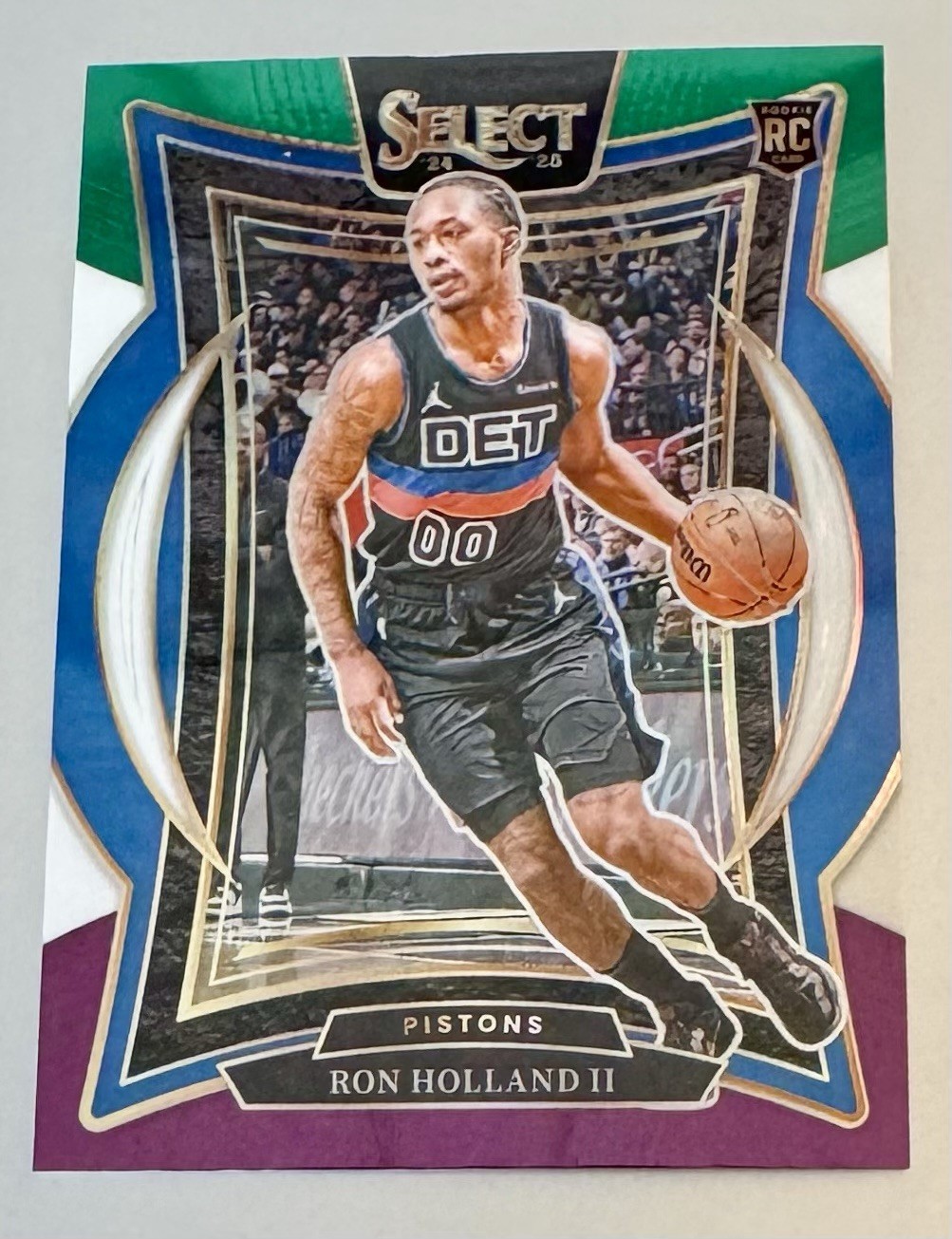 2024-25 Panini Select Ron Holland II Green White Purple Prizm (RC) Concourse #74