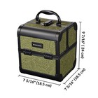 Byootique 3-Piece Makeup Train Cases Cosmetic Organizer Kit Artist Rococo Moss — photo 6