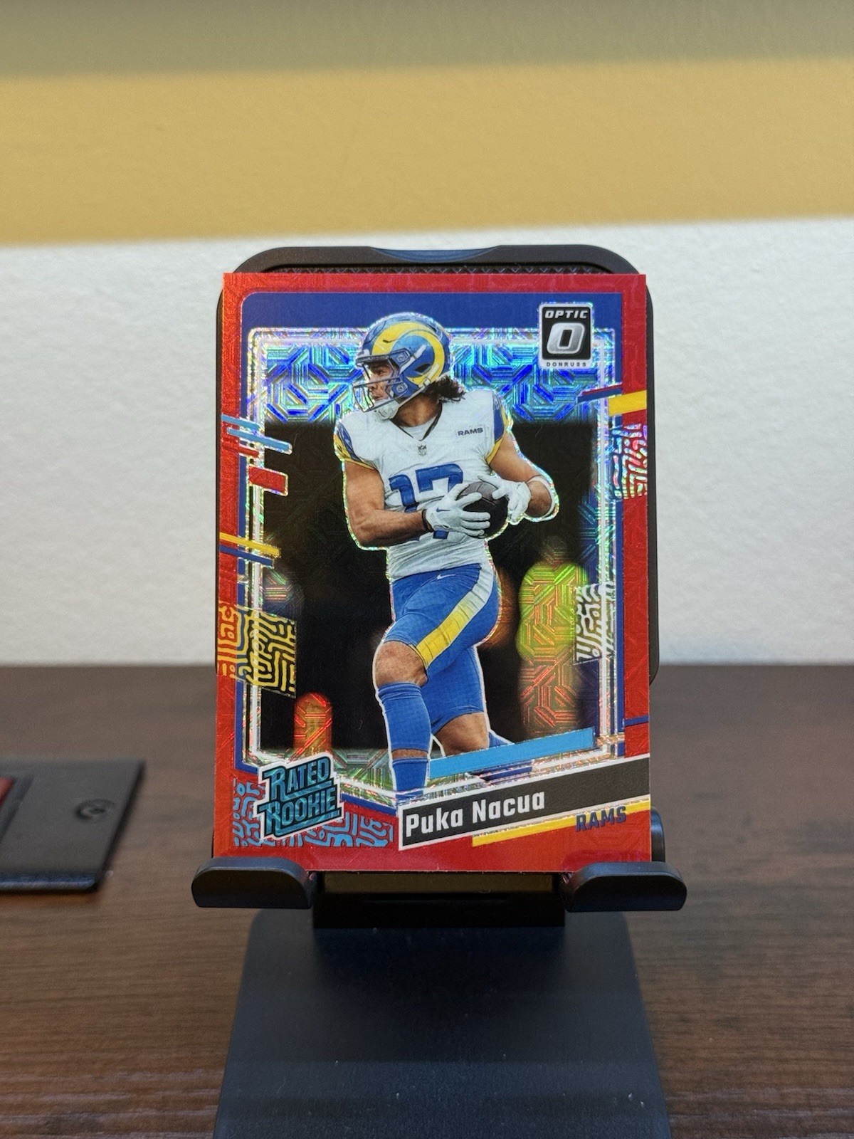 2023 Panini Donruss Optic Prizm Puka Nacua #238 Red Mojo