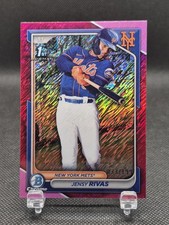 2024 Bowman Chrome Prospects Fuchsia Shimmer Refractor /199 Jensy Rivas #BCP-251