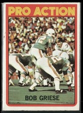 Bob Griese 1972 Topps Football #132 - Miami Dolphins