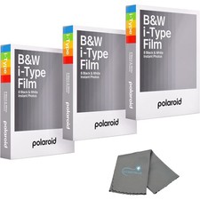 Polaroids Black  White Instant Film, 3 Pack, 24 Photos, B W Film Works with ...