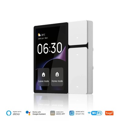 MOES Tuya WiFi Smart Control Panel 3.5'' Touch Screen 3 Relay Buttons IR Hub