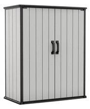 keter Max 1400L Premier Tall outdoor garden storage shed box tool organiser lock