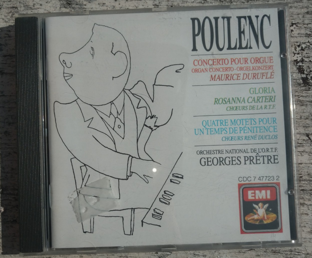 POULENC Gloria,  Organ Concert & 4 Motets Druffle/Petre CD
