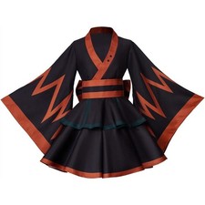 Women Cute Japanese Kimono Costume Dress Anime Cosplay Party Outfit