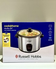 Image of Russell Hobbs Rice Cooker And Steamer Stainless Steel 700 W 1.8 Litres - Silver
