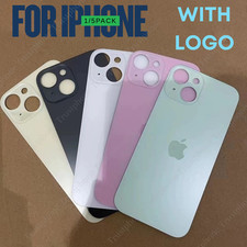 Back Glass replacement Big Hole Logo For iPhone11 12 13 14 15 16 Rear Cover Lot