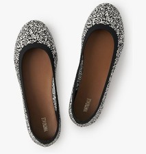 Women's Ballet Flats Round Toe Soft Knit Ballerina Flats Slip On Dress Shoes 8.5