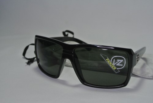 Von Zipper Panzer Vintage Deadstock Sonnenbrille 1990er/2000er Y2K schwarz mit Etui