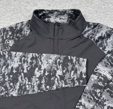 FootJoy Titleist Pullover Mens Medium Black Camo Sleeve 1/4 Zip Performance Golf