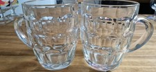 Arcoroc Arc France Dimpled/Paneled Pint Glass X 2 In Brilliant Condition.