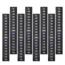 8Pcs Aquarium Thermometer Stickers Durable Pet Wide Range Color Display