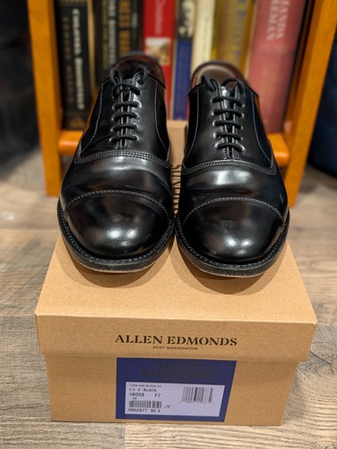 Allen Edmonds Park Avenue Black Horween Shell Cordovan Oxford Shoe 8.5E - Picture 11 of 11