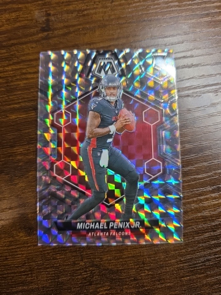 2024 Panini Mosaic Silver Prizm Michael Penix Jr Rookie Card - Falcons #308