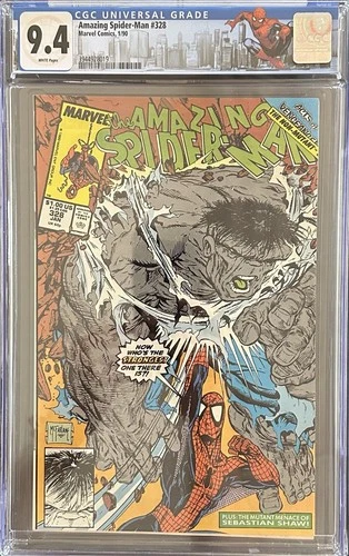 Amazing Spider-Man #328 1990 CGC 9.4! Todd McFarlane Cover!