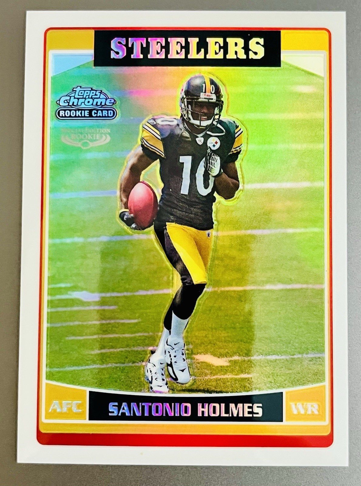 2006 Topps Chrome #244 Santonio Holmes Refractors RC SP