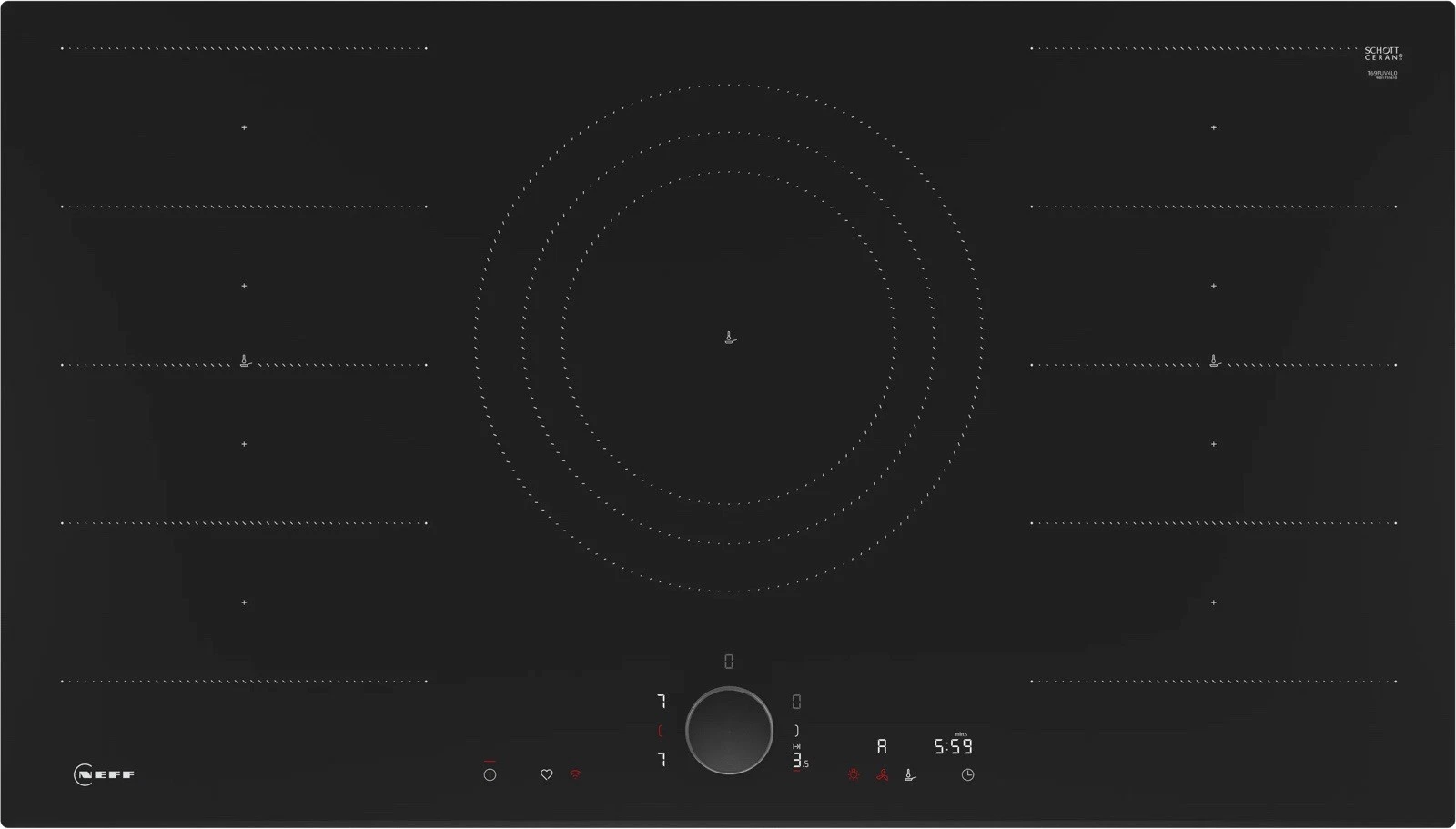Neff T69FUV4L0 N90 Flex Induction 90cm Black Hob with Twist Pad Control
Opens in a new window or tab