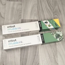 Cricut Infusible Ink Transfer Sheets LOT of 2 Jungle Safari & Tropical Palms NEW