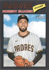 2026 Topps Heritage Robert Suarez #174 Dark Gray Border Padres AS