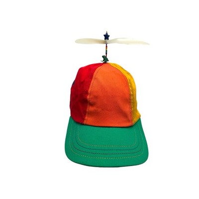 VTG Interstellar Propeller Hat Baseball Cap Rainbow Adult Sz Medium Frog Bead