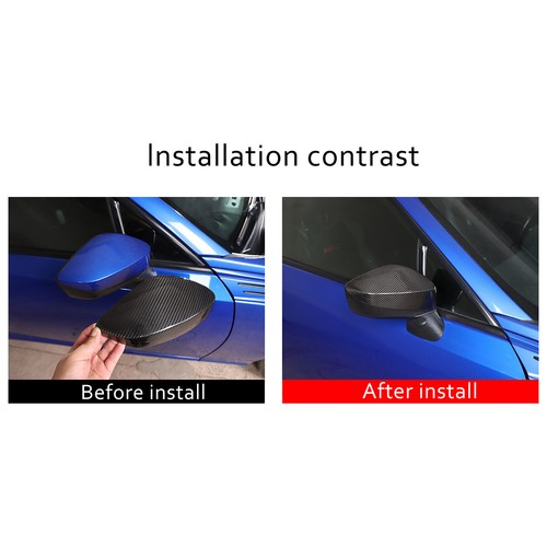 Fits 13-20 Toyota GT86 Subaru BRZ Scion FR-S CF Carbon Fiber Mirror Cover - Foto 3 di 11