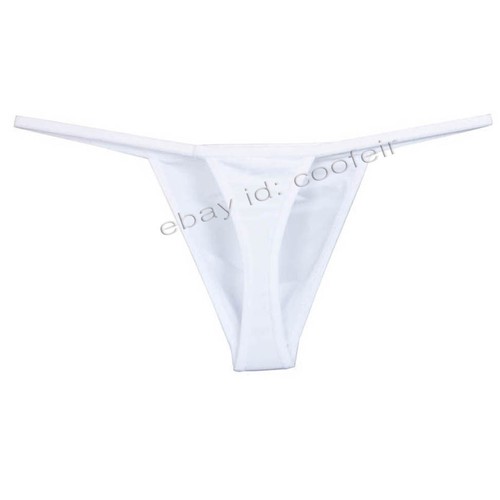 Stretchy Micro Thongs Men Bikini G-Strings Silky Tangas Micro Brief Underwear - Picture 3 of 18