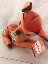 Disney Wisdom Series 8/12 Bambi Doll Orange Embroidered Stuffed Animal Plush Toy
