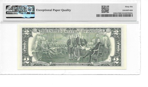 1995 Atlanta $2 FRN (harder to find FC Block) PMG 66 EPQ GEM UNCIRCULATED - Picture 2 of 10