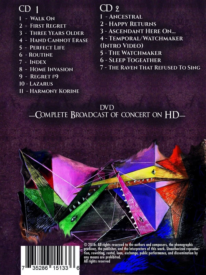 STEVEN WILSON  2 CD + DVD LIVE SET PORCUPINE TREE - Image 3 of 3